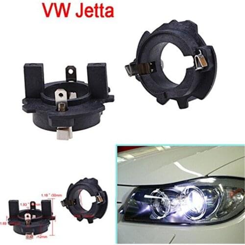 Krator 2pcs H7 Xenon HID Bulbs Headlight Adapters Holders Kits