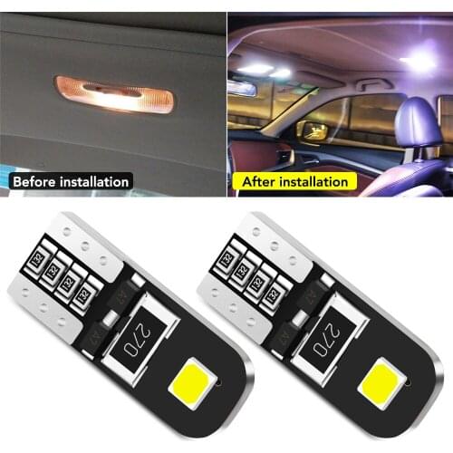 2Pcs W5W T10 LED Canbus Light Bulbs for Skoda Octavia Superb Fabia Rapid Kodiaq Scala Karoq