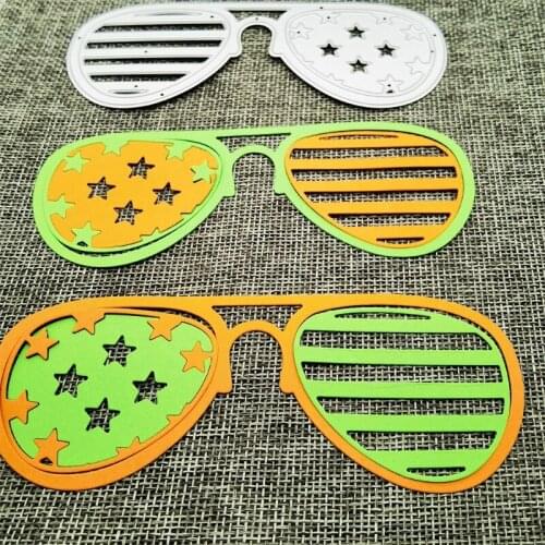 203F Eyeglasses Metal Cutting Dies Stencil DIY Scrapbooking Album Paper Card Template