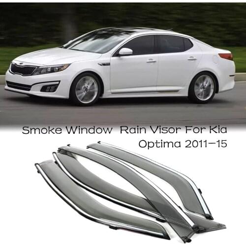 4pcs Blade Side Windows Deflectors Door Sun Visor Shield For KIA OPTIMA 2011-2015