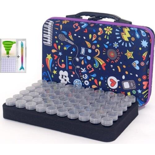 60 5d Diamond Embroidery Tools Handbag diamond mosaic Case box diamond painting accessoires Diamond Painting Storage Bag Box