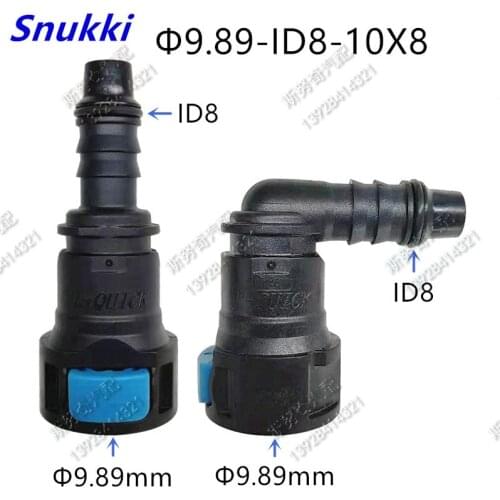 9.89mm ID8 female auto Fuel line quick connector plastic fuel gasoline filter fittings special for Ford Transit 2 pcs one lot