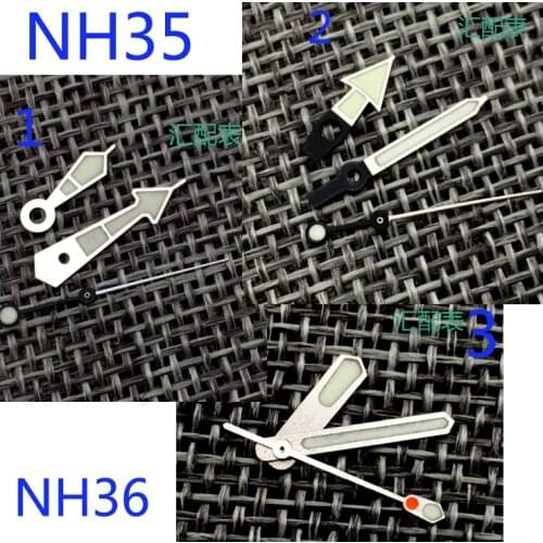 Watch Needle SKX007 Dive Watch Modified C3 Luminous for SKX/SBBN NH35/NH36 Movement