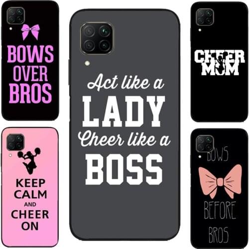 Cheerleader Cheer Bow Quote Case For Huawei P Smart 2019 Y7 Nova 5T P20 P40 P30 Lite Mate 20 For Honor 8X 9X 8A 10i