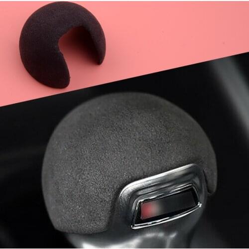 Gear Shift Knob Cover Cap Sticker Trim Car Black Fit for Audi A3 8V S3 2014 2015 2016 2017 2018 2019 2020