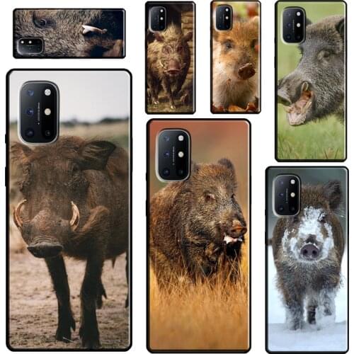 Wild boar For Realme C3 C11 C15 C21 GT Neo Q3 6 7 8 Pro Phone Case For OnePlus 8 7 9 Pro Nord 7T 8T