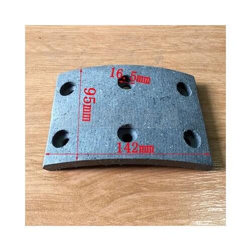 For New source 6575 rubber wheel excavator front and rear tire brake pads Brake shoe general parts