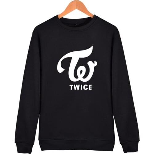 TWICE kpop Hoodies Sweatshirt Fleece Letters Printed Hoodie Sweatshirts Pullover Long Sleeve Tracksuit Tops k pop Clothes