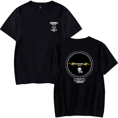 Metro Exodus Printed Spring Summer Holiday Street Graffiti Style Men/Women Casual T-shirt Streetwear Style