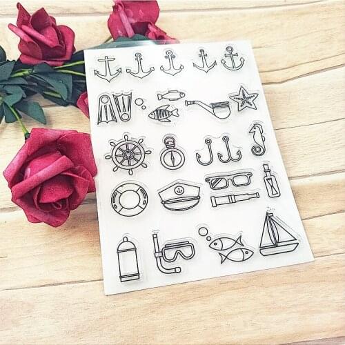 Hot selling Anchor transparent clear stamp / silicone seal roller stamp DIY scrapbook album / card production