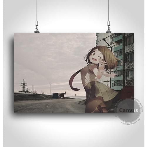 Canvas Anime URARAKA My Hero Academia Pictures Home Manga Decoration Paintings Poster HD Prints Wall Art Modular Living Room