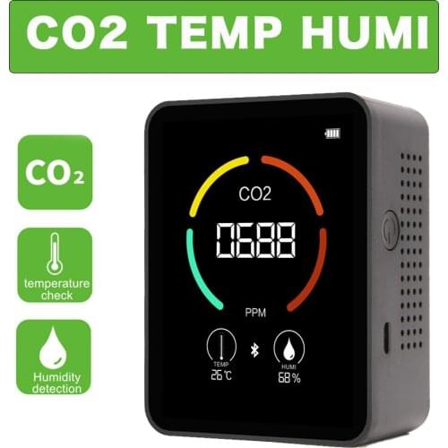 CO2 Meter CO2 Sensor Air Quality Analyzer Household Digital Air Detector Intelligent Air Pollution Monitor Gas Detector