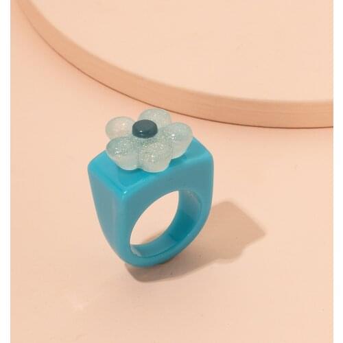 Cute Sweet Rings Design Flower Animal For Women Temperament Sweet Versatile Love Ring Female Jewelry