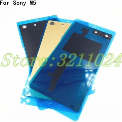 5.0 inch Battery Cover parts 1pcs For Sony Xperia M5 E5603 E5606 E5653 Rear Battery Door Back Cover Housing