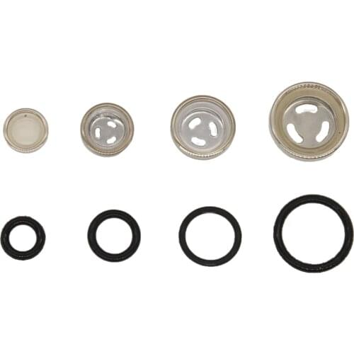 Motorcycle Metal Sight Oil Sight Glass Seals For Master Cylinder Diameter 18mm Iron + Rubber