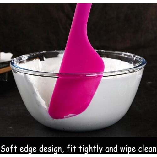 Butter Knife Silicone Cream Butter Cake Spatula Mixing Batter Scraper Brush Butter Mixer Cake Brushes Baking Tools