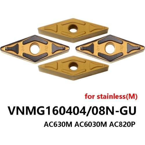 Original VNMG VNMG160404N-GU VNMG160408N-GU AC630M AC6030M AC820P Lathe Cutter Turning Tool VNMG160404 VNMG160408 Carbide Insert
