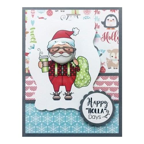 Santa Claus Transparent Clear Silicone Stamps for DIY Scrapbooking/Card Making/Kids Fun Decoration Supplies