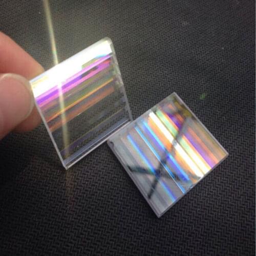 2pcs 56x45x3mm Defective Optical Glass Rectangle Prism DIY Home Decoration Beautiful Square decoration Glass Wholesale