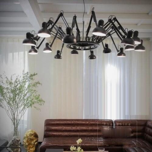 Retro Vintage Black White Spider Pendant Lamps E27 G80 AC 110/220V Loft Lights Pendant Light hanging lights for home decor