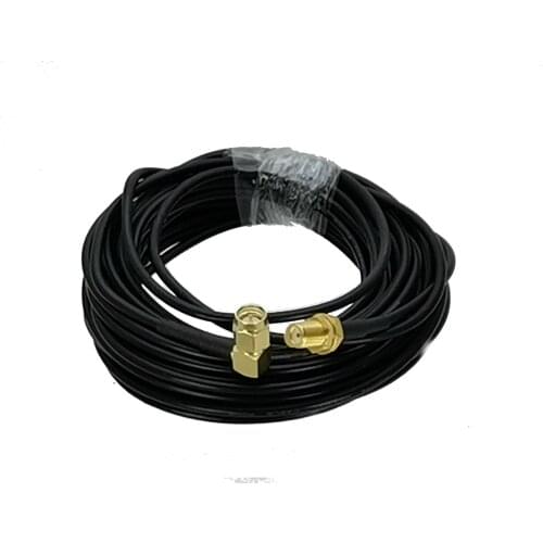 RG174 SMA Male Plug Right angle to SMA Female Jack Bulkhead RF Jumper pigtail Cable 6inch~50M