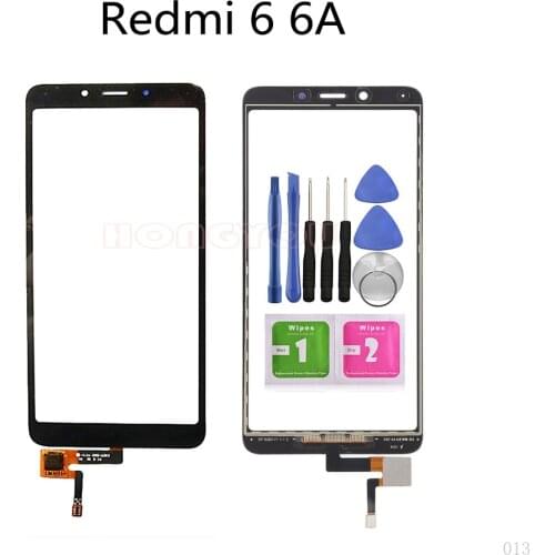 Touch Screen Sensor LCD Display Digitizer Front Outer Glass Front Panel 5.45" For Xiaomi Redmi 6 6A