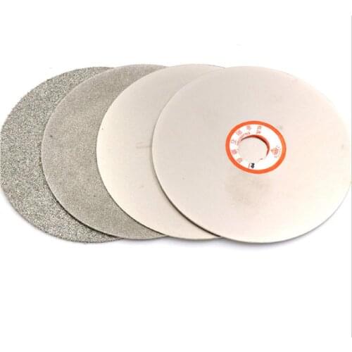 6/4 Inch 100mm Diamond Coated Flat Lap Disc Jewelry Polish Grinding Wheel