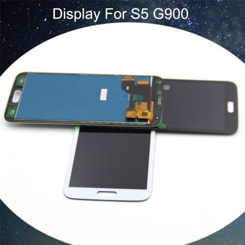 Compatible For Samsung Galaxy S5 SM-G900 SM-G900F G900 LCD Display Touch Screen Panel Glass Assembly With tools
