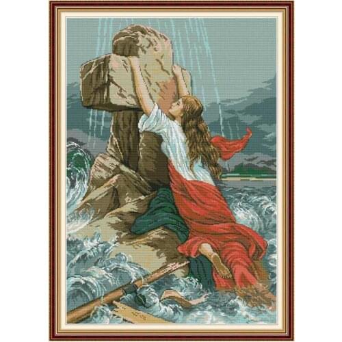 Rescue religion series counted printed on the canvas 11CT 14CT DIY kit Cross Stitch embroidery needlework Sets home decor