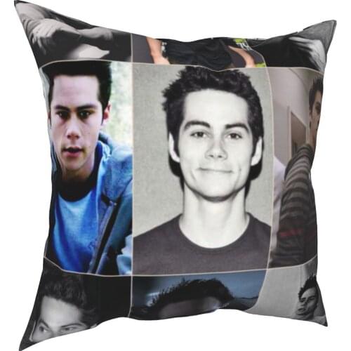 Dylan O'Brien stitched printed pillow case printed pillow linen home decoration sofa decoration pillow case