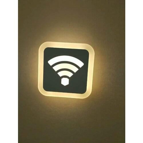 Led acrylic WIFI wall lights for bedroom bedside lamp light creative simple modern aisle corridor entrance Wall Lamps CL