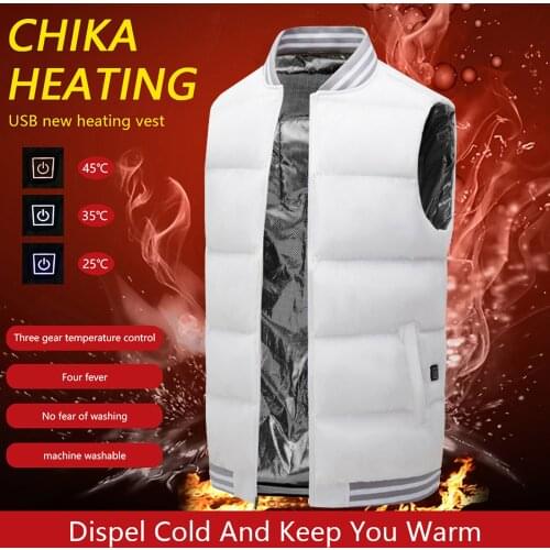 Heated Jacket Winter Warm Men Women Jacket Windproof Heating Vest Usb Infrared Flexible Electric Outdoor Jacket Down breathable