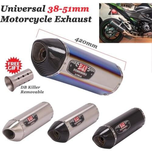 Universal Motorcycle Yoshimura Exhaust Pipe Escape Silencer Modified Muffler DB Killer Remova For Ninja 400 Z900 CBR500 MT-09 R1