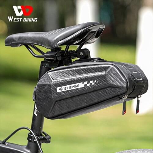 WEST BIKING Waterproof Bike Bag MTB Road Bike Seat Seatpost Rear Tools Pannier Cycling Bag Bicycle Saddle Bags Bike Accessories