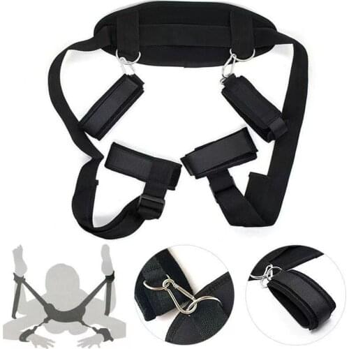 Womens leg-stretching sex binding leg-splitting hand and foot-binding sex binding band