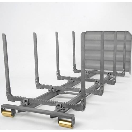 1/14 Rc Truck Roll-on Full-unloading Hydraulic Pallet Trailer Cargo Bucket For 8X8 Lesu Tamiya Toy Car Dump Truck Metal Rack