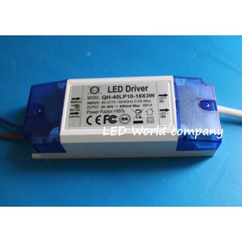 AC 85-265V 10-18x3w 600mA LED Driver Convertor Transformer For Ceiling Light Power Supply