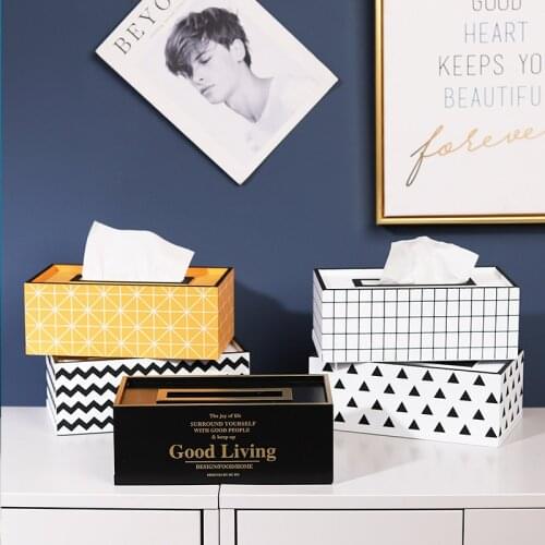 Car Tissue Wipes Boxes Napkin Toilet Paper Holder Table Kitchen Disposable Napkins Storage Handkerchief Wooden Box Decoration