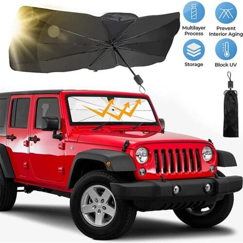 Automotive interior Car parasol Car Windshield Cover UV Protection Sun Shade Front Window Interior Protection Folding umbrella