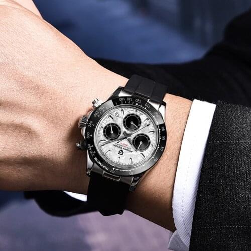 PAGANI DESIGN 2021 New Mens Watch Automatic Quartz Wristwatch Stainless Steel Waterproof Sports Fashion Watch Relogio Masculino