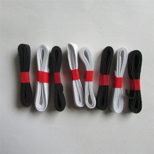 Black and white elastic cord DIY clothing accessories length 80cm 8 root 1package 2 root 1.5cm 6 root 1cm