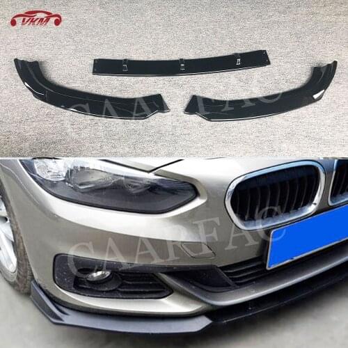 For F20 Sedan Front Bumper Lip Chin Splitters Spoiler for BMW 1 Series F20 sedan Base 118i 120i 125i 2017 2018 Car Styling