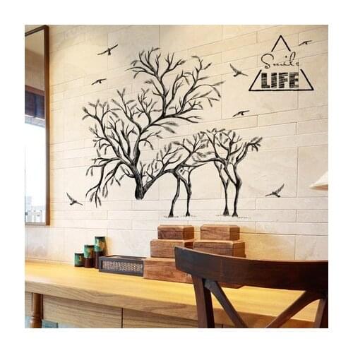 Painting Abstract Wall Stickers Individual Creative Elk Forest Living Room Sofa Background Wall Bedroom Decor Wallpaper Mural
