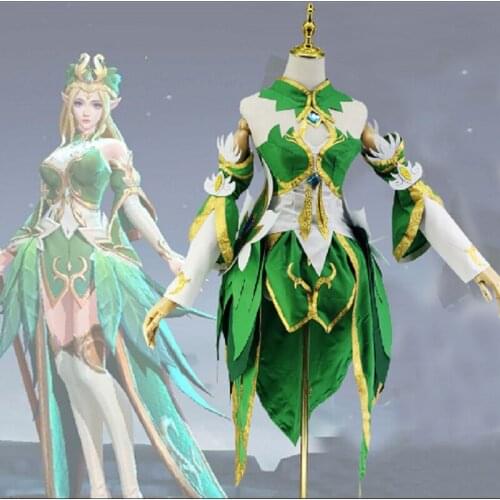 Arena Of Valor cos wangzhaojun cospaly costume Fairy princess full set