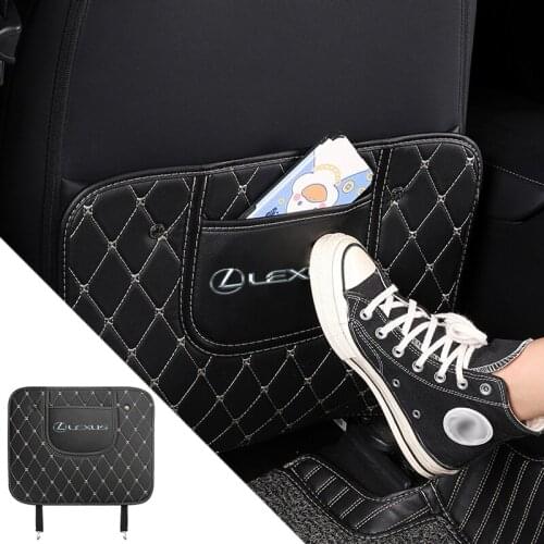 Car Seat Back Anti Kick Pad Child Anti Tread Dirty Protector Mat For Lexus ES RX LS IS NX CT LX IS250 IS200 CT200h GS300 LS430