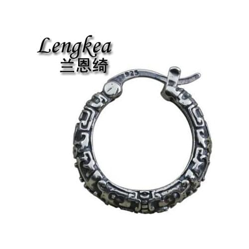 Lengkea jewelry earrings,Vintage follower pattern men earrings,unique women jewelry,charm ear accessories