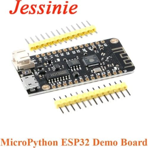 ESP32 Development Board Demo Board Rev1 Wifi Wifiless Bluetooth Module 4MB Flash MicroPython Micro USB Lithium Battery Interface