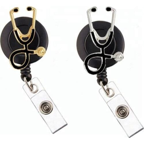 Medical Stethoscope Yoyo Badge Pull Reel Holder for Doctor Nurse Students