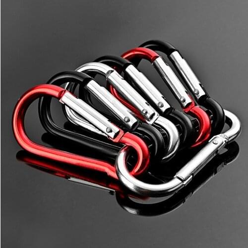 Multicolor Spring Hook High Quality Aluminum Alloy Carabiner Keychain Hook for Kettle Suspension Tool Outdoor Camping Equipment