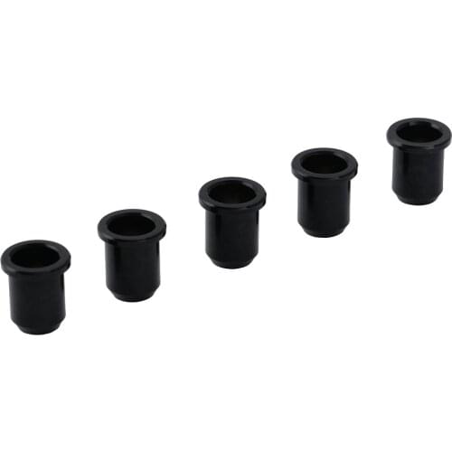Musiclily Pro 14mm Brass Bass String Ferrules Bushings Through Body for Jazz Bass/Precision Bass, Black (Set of 5)